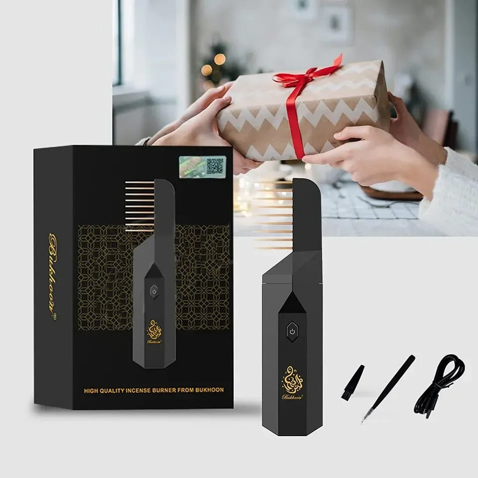 2-in-1 Hair ๐งด Bakhoor ๐ฟ Comb ๐โโ๏ธ
