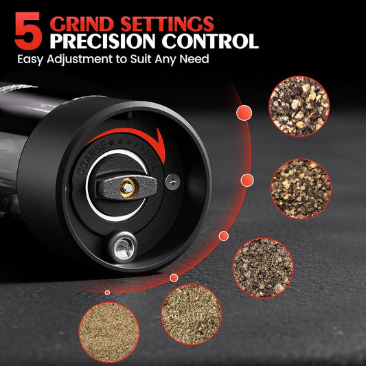 Electric Salt & Pepper Grinder Set