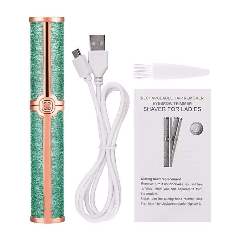 2 In 1 Flawless Facial Hair Remover Shaver For Eyebrow Upper Lip Chin Armpit