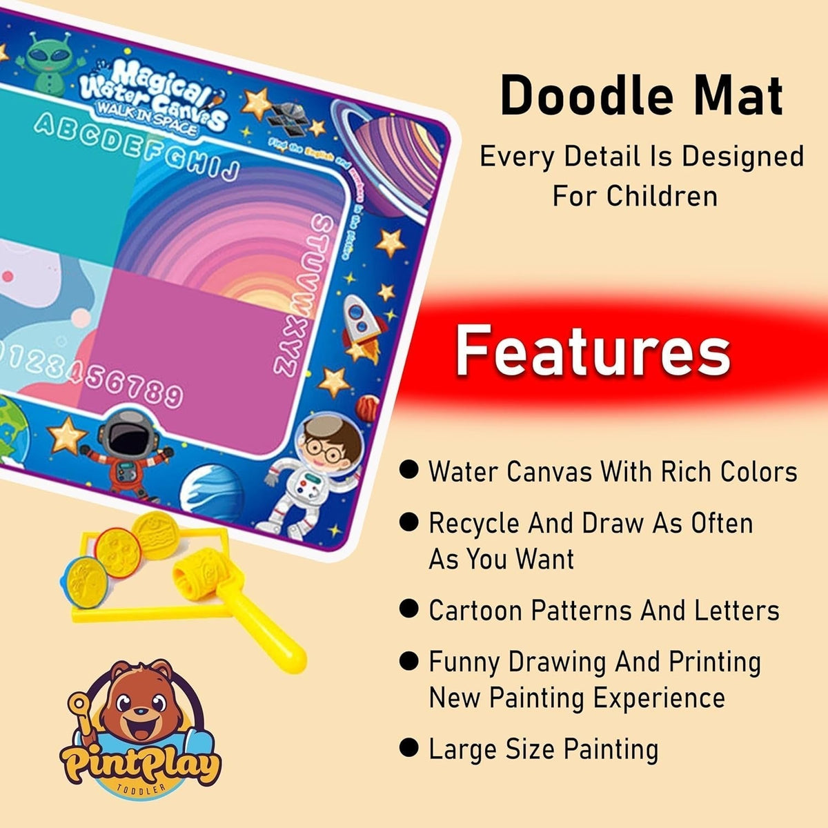 π§ Aqua Doodle Magic Water Drawing Mat for Kids π¨π§