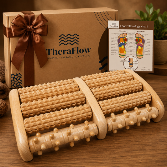 TheraFlow Wooden Foot Roller