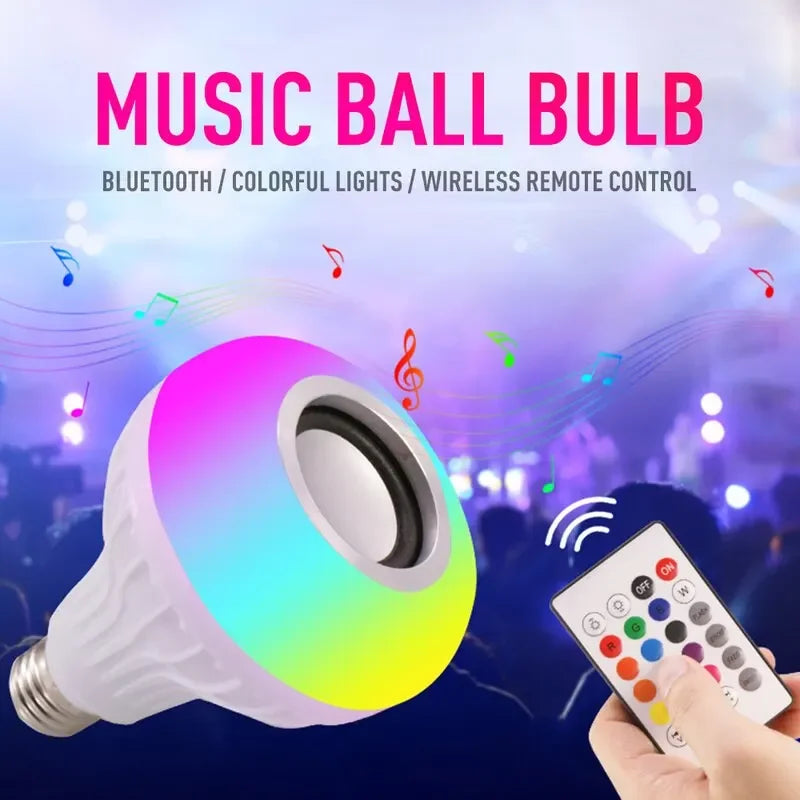 RGB Bluetooth Speaker Bulb 🎶💡- 💥Clearance Sale 40% Off 🔥