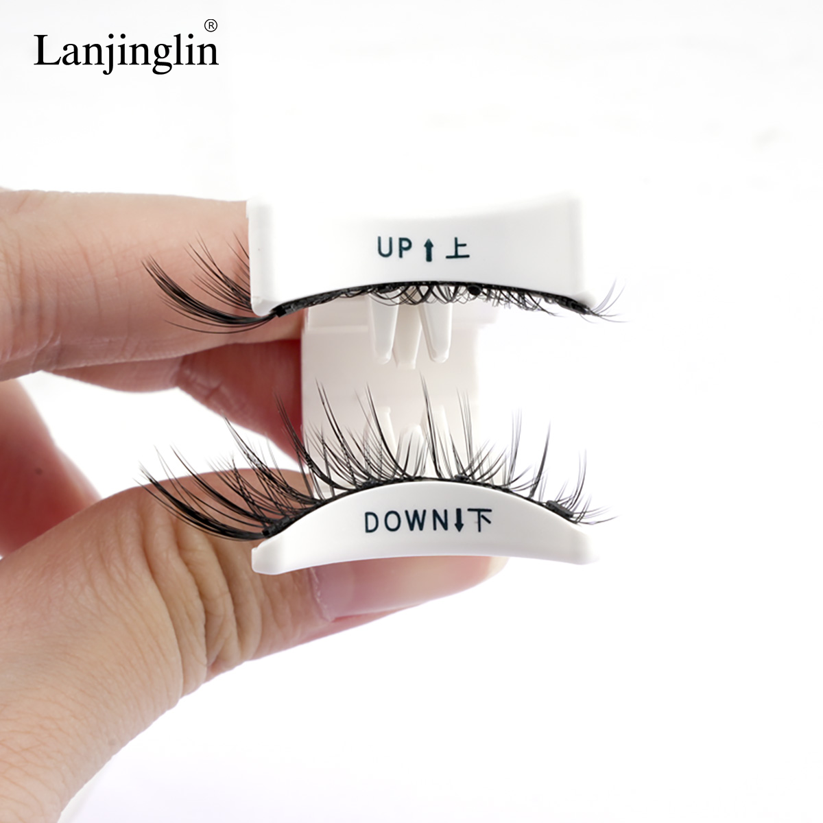 Magnetic Eyelashes Kit - (3 Eyelashes Pairs + Eyeliner + 1 White Applicator +1 Stick Applicator)