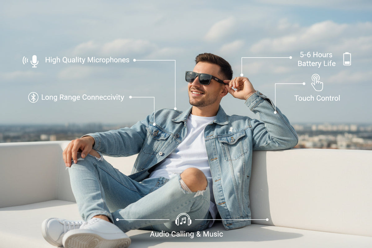 Smart Wireless Bluetooth Sunglasses
