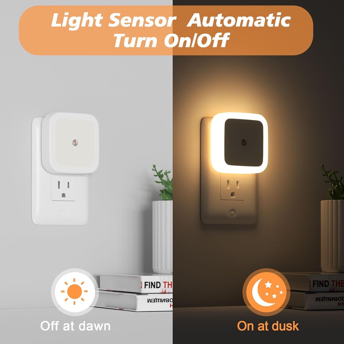 LED Plug-In Night Light (8-Pack)