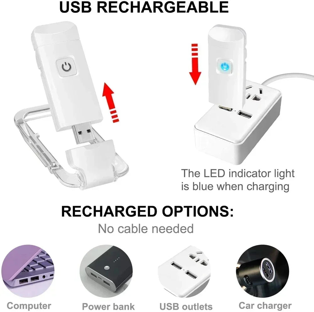 LED Portable Book Light - Rechargeable💡