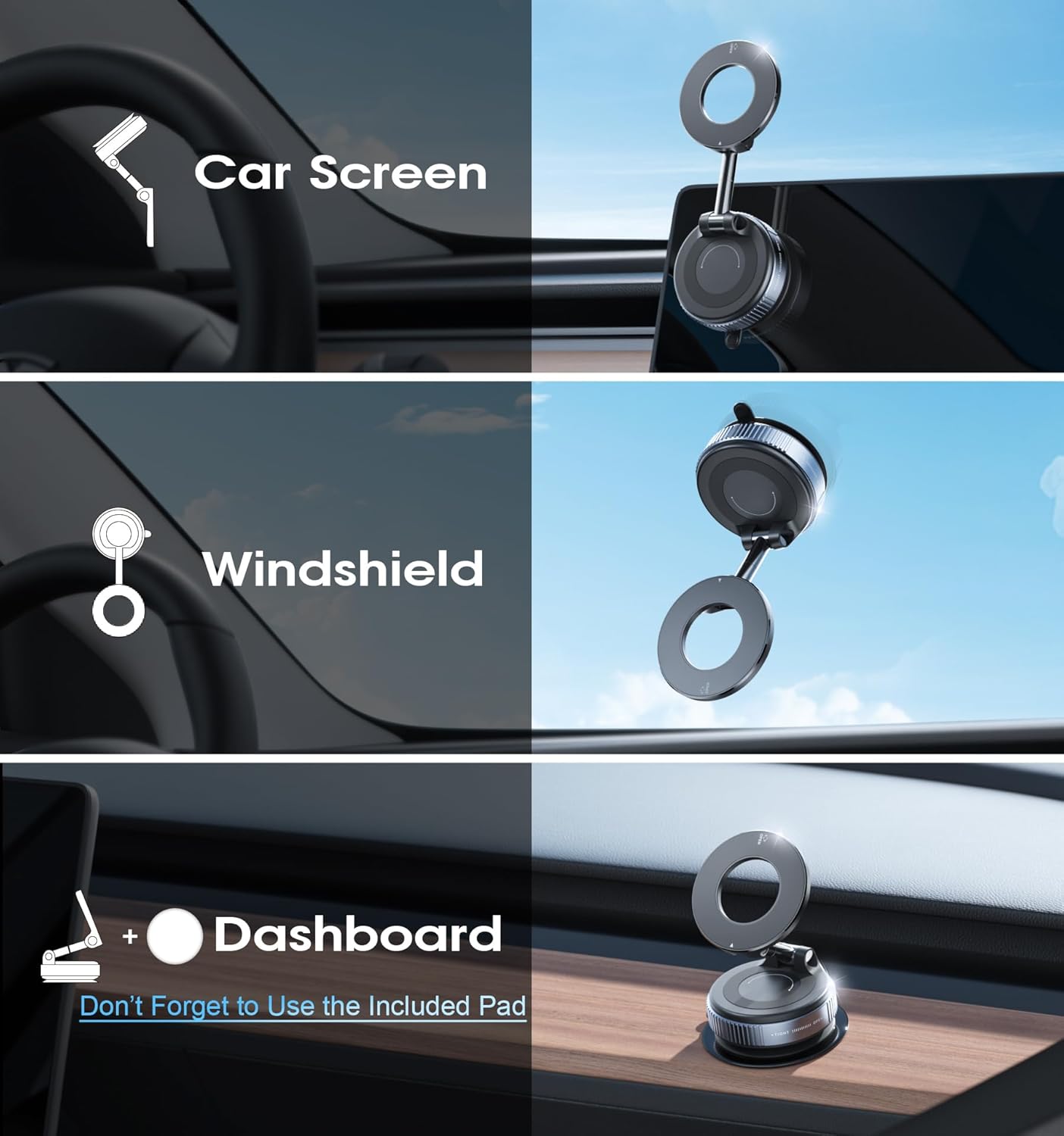 360° Magnetic Car Phone Holder