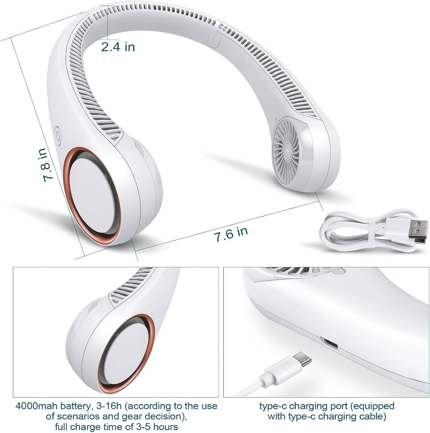 CIVPOWER Portable Neck Fan