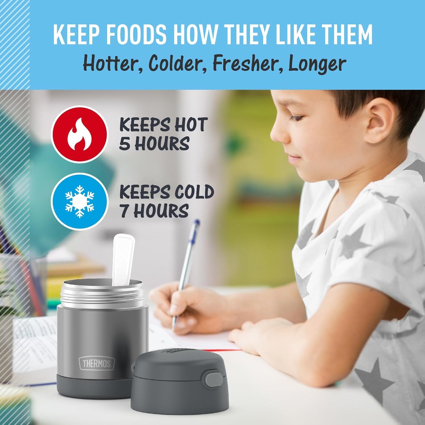 THERMOS FUNTAINER 10oz Kids Food Jar with Spoon