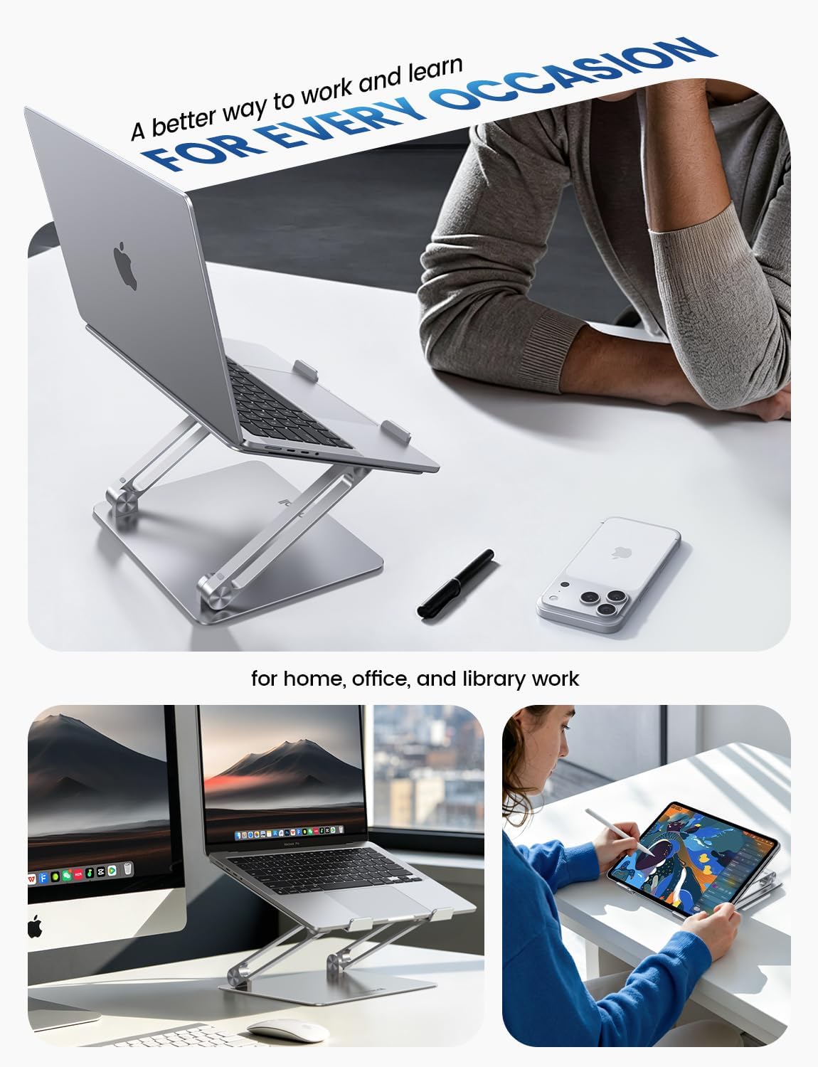 Adjustable Aluminum Laptop Stand
