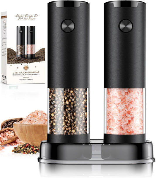 Electric Salt & Pepper Grinder Set