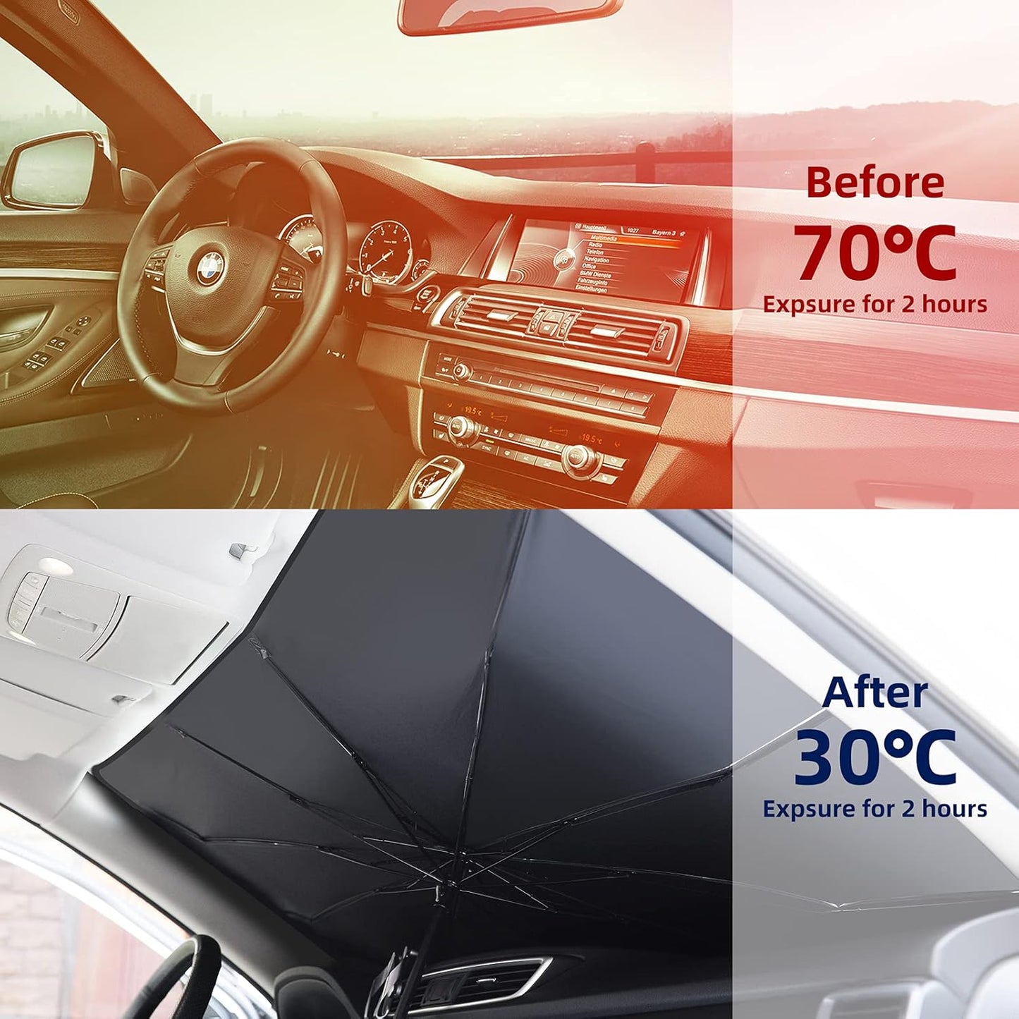Car Windshield Sun Shade Umbrella