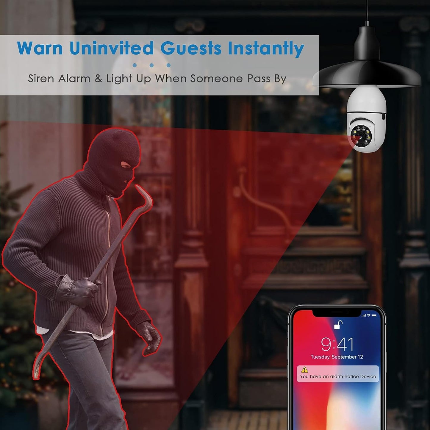 UPULTRA 360° Light Bulb Security Camera