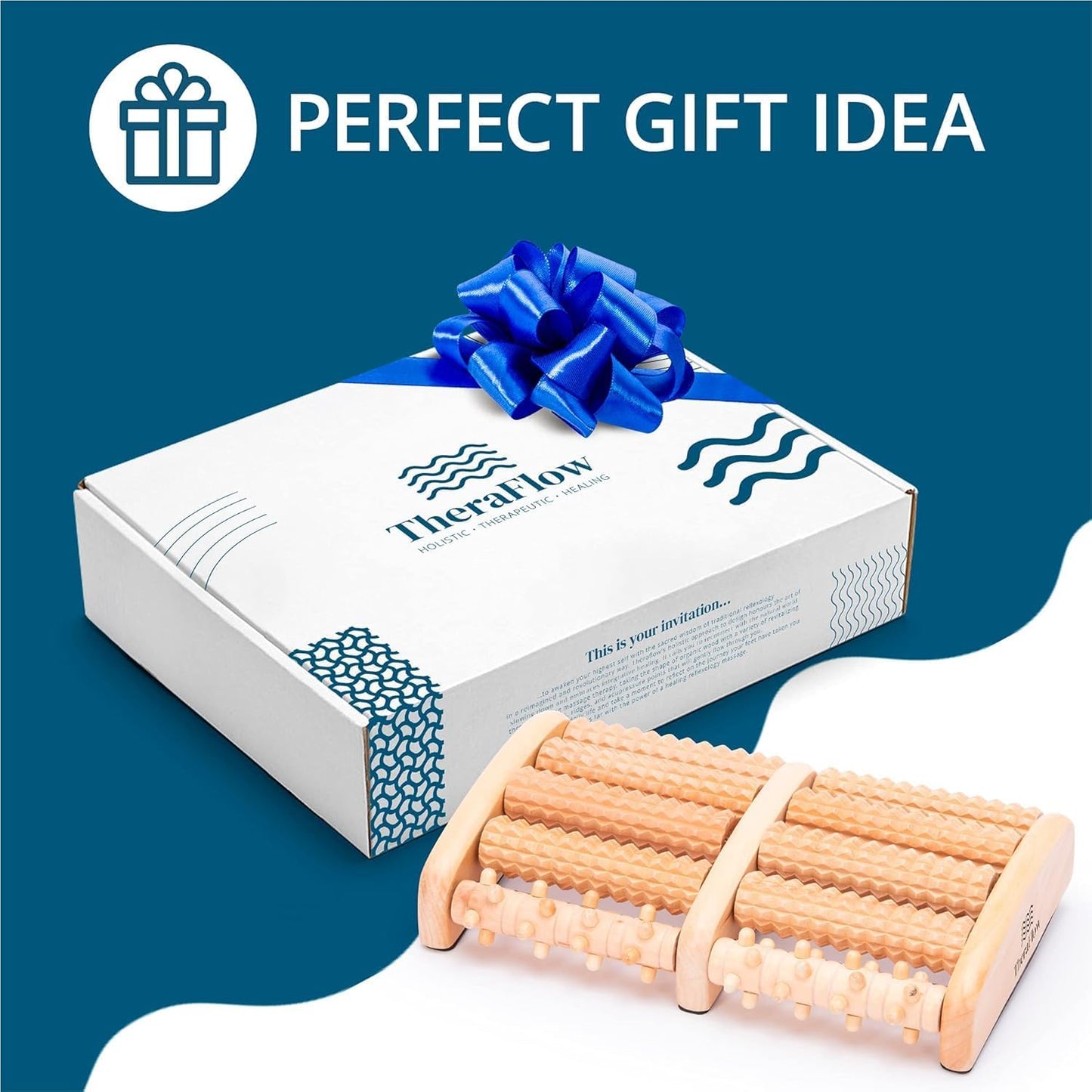 TheraFlow Wooden Foot Roller