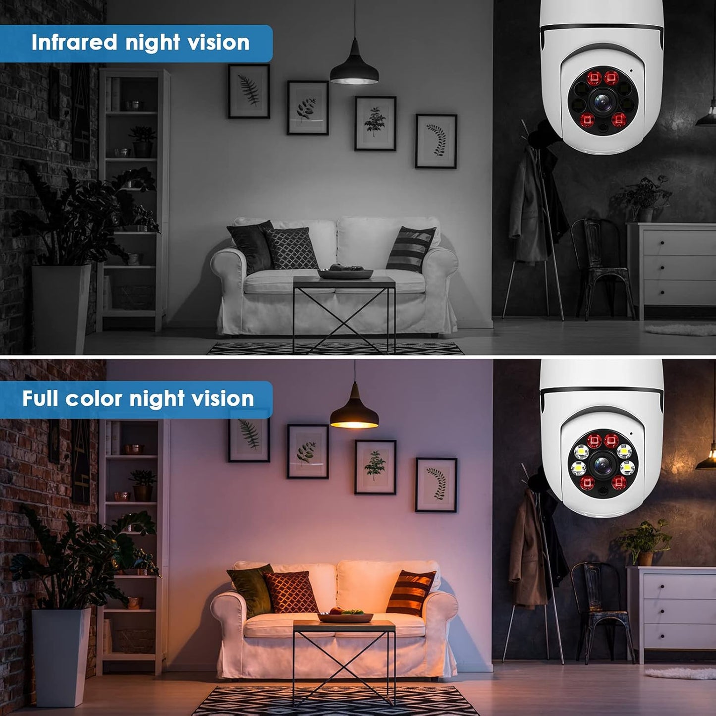 UPULTRA 360° Light Bulb Security Camera