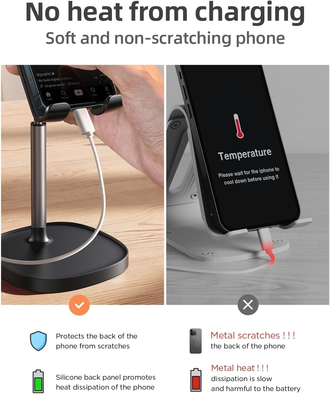LISEN Adjustable Phone & Tablet Stand
