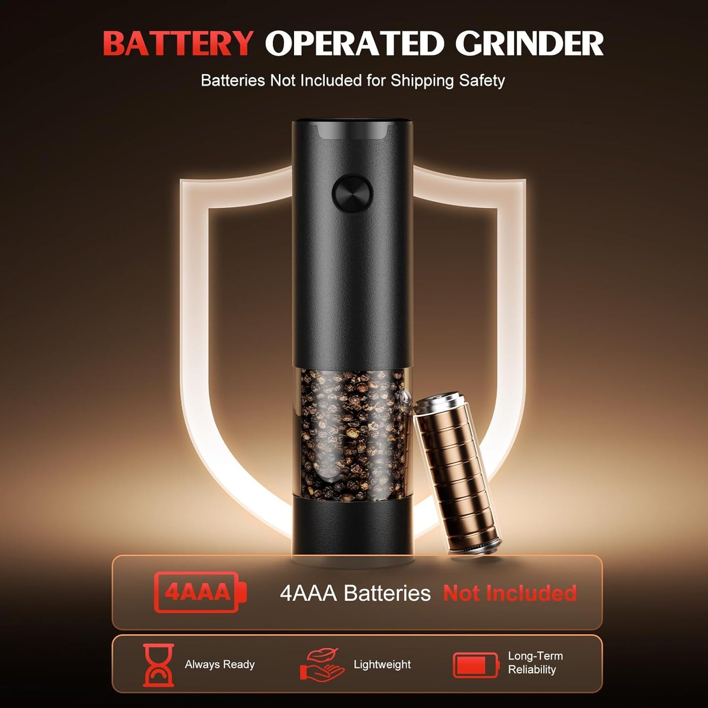 Electric Salt & Pepper Grinder Set