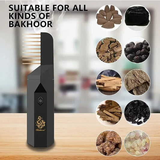 2-in-1 Hair 🧴 Bakhoor 🌿 Comb 💇‍♀️