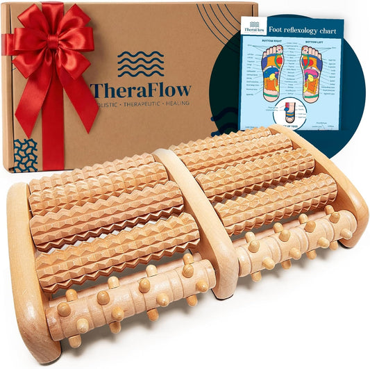 TheraFlow Wooden Foot Roller