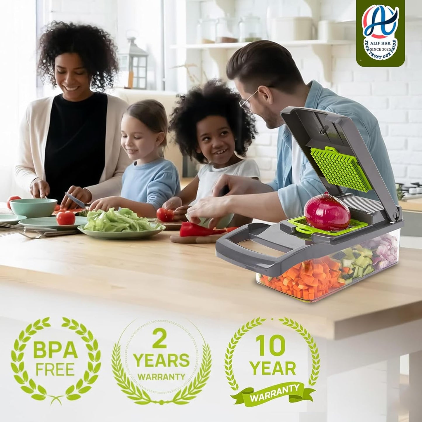 16-in-1 Vegetable Chopper & Slicer