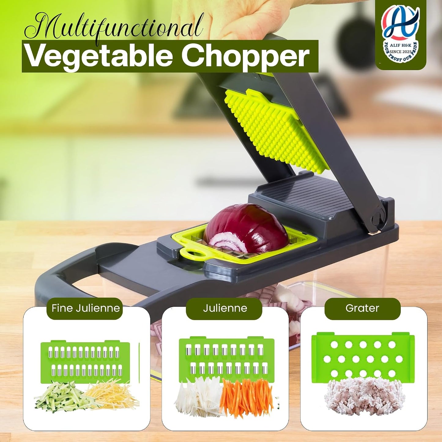 16-in-1 Vegetable Chopper & Slicer