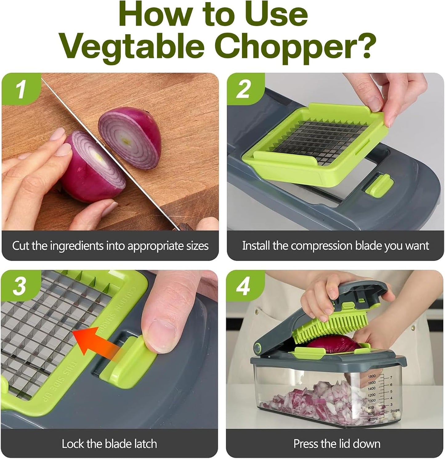 16-in-1 Vegetable Chopper & Slicer