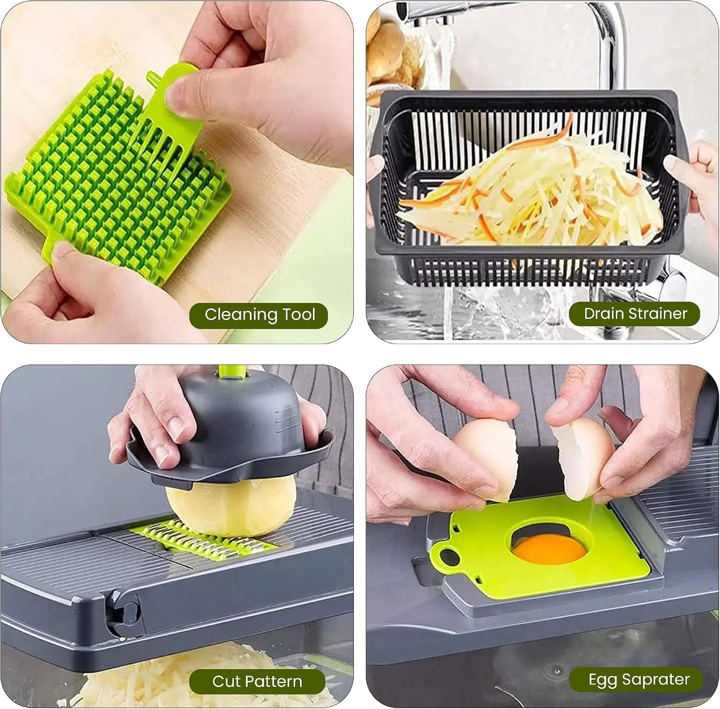 16-in-1 Vegetable Chopper & Slicer
