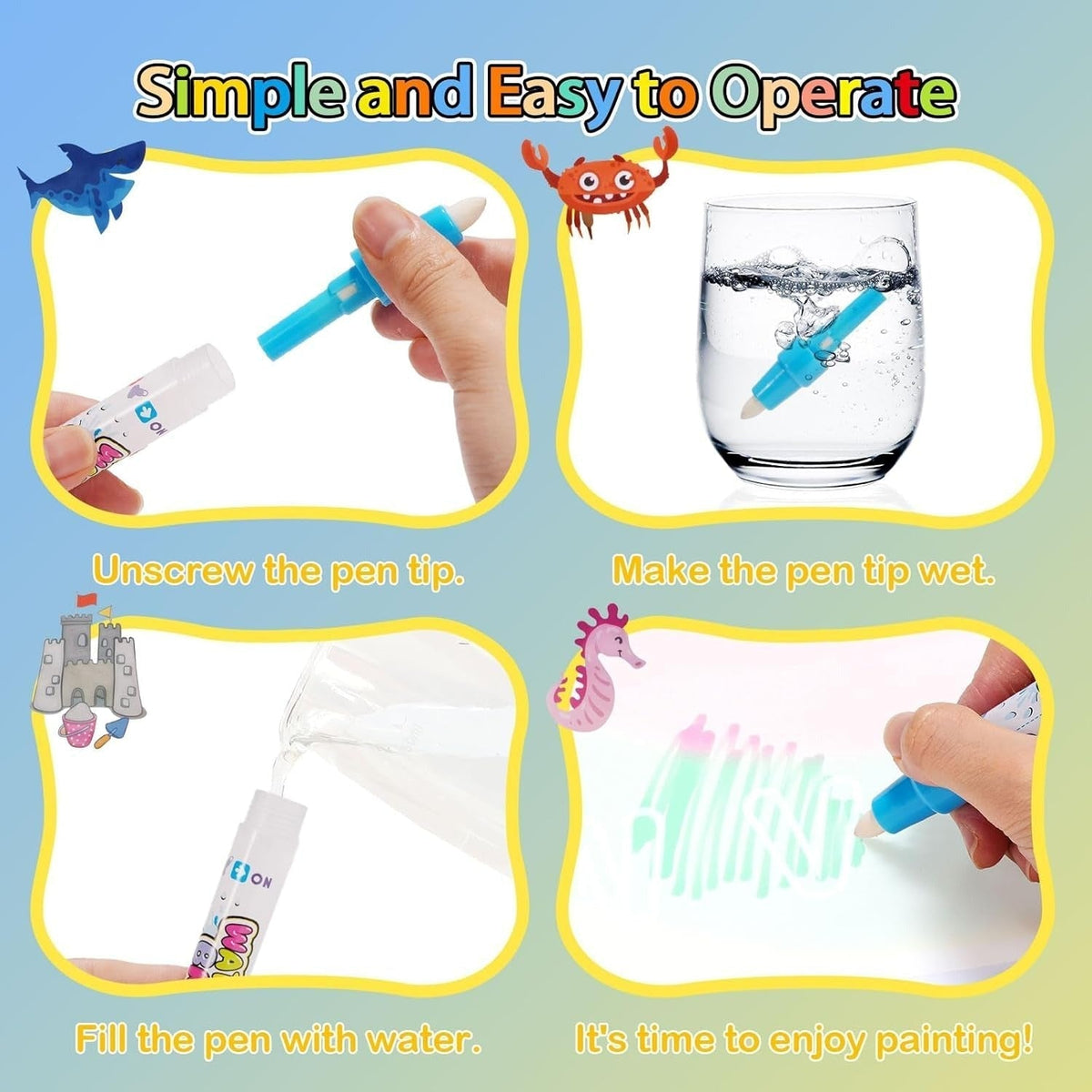 🧒 Aqua Doodle Magic Water Drawing Mat for Kids 🎨💧