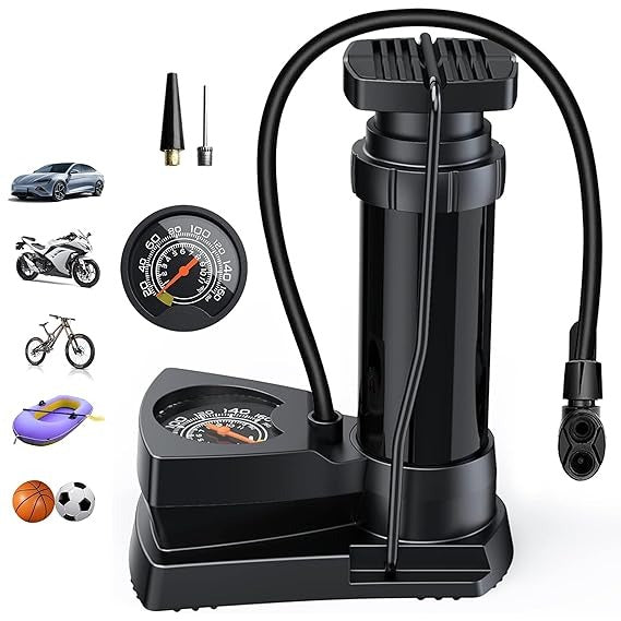 Foot Air Pump with Gauge